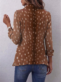 Pasqualina | Giacca Animalier con Volant