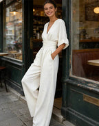 Elisa | Jumpsuit Elegante Fluida con Scollo a V