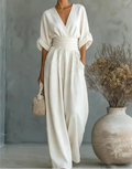 Elisa | Jumpsuit Elegante Fluida con Scollo a V