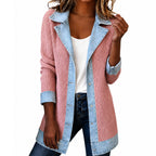Lea | Giacca in Denim e Maglia a Coste