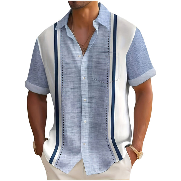 Matteo | Camicia Resort a Righe Verticali