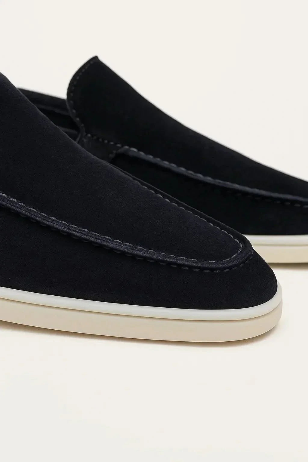 Classico | Mocassino Camoscio — Blu Navy