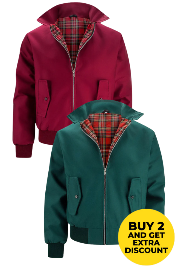 Harryson | Giacca Harrington con Fodera Tartan