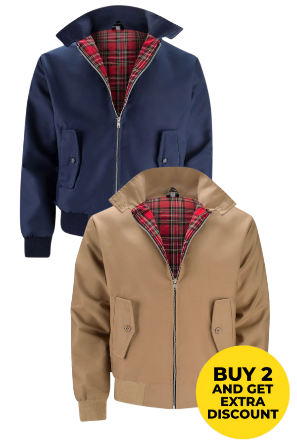Harryson | Giacca Harrington con Fodera Tartan