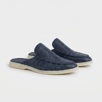 Yacht Croco | Mocassino Aperto — Blu Navy · Limited Edition