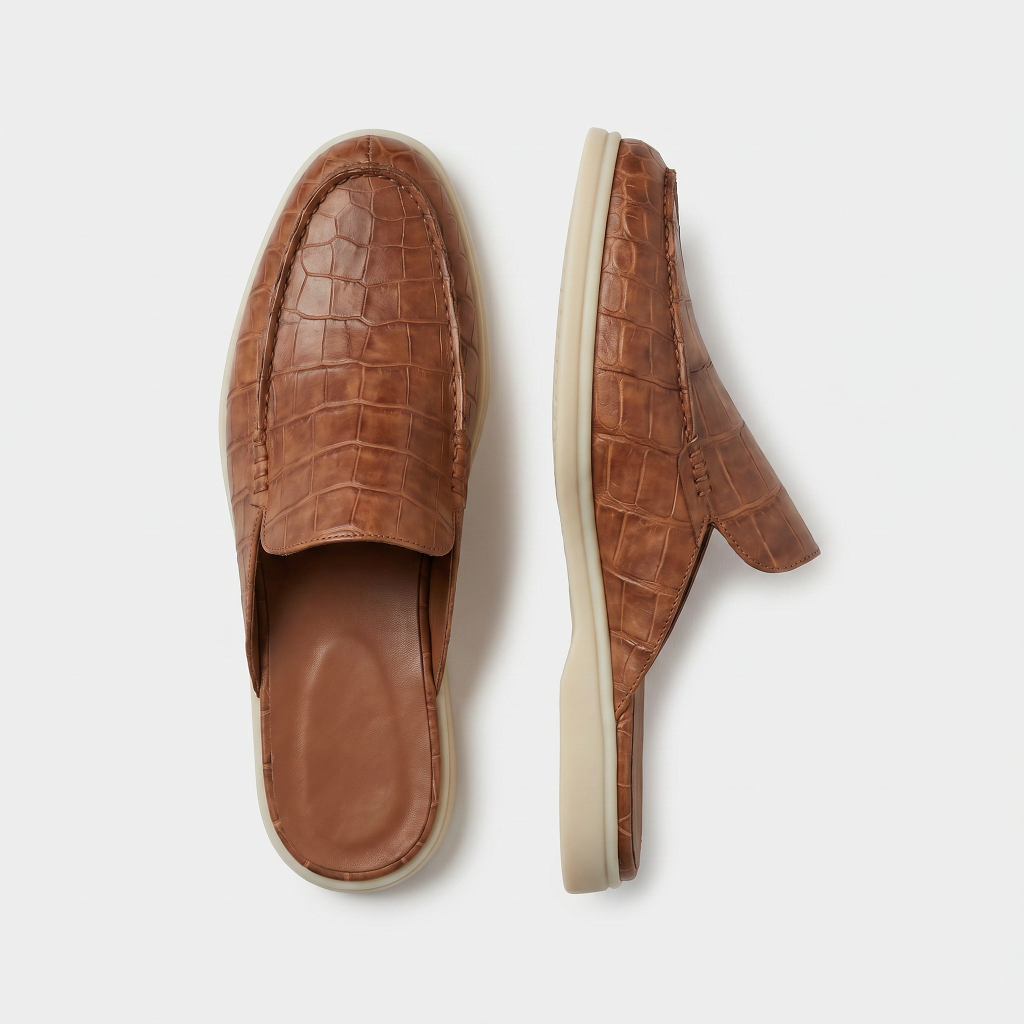 Yacht Croco | Mocassino Aperto — Cognac · Limited Edition