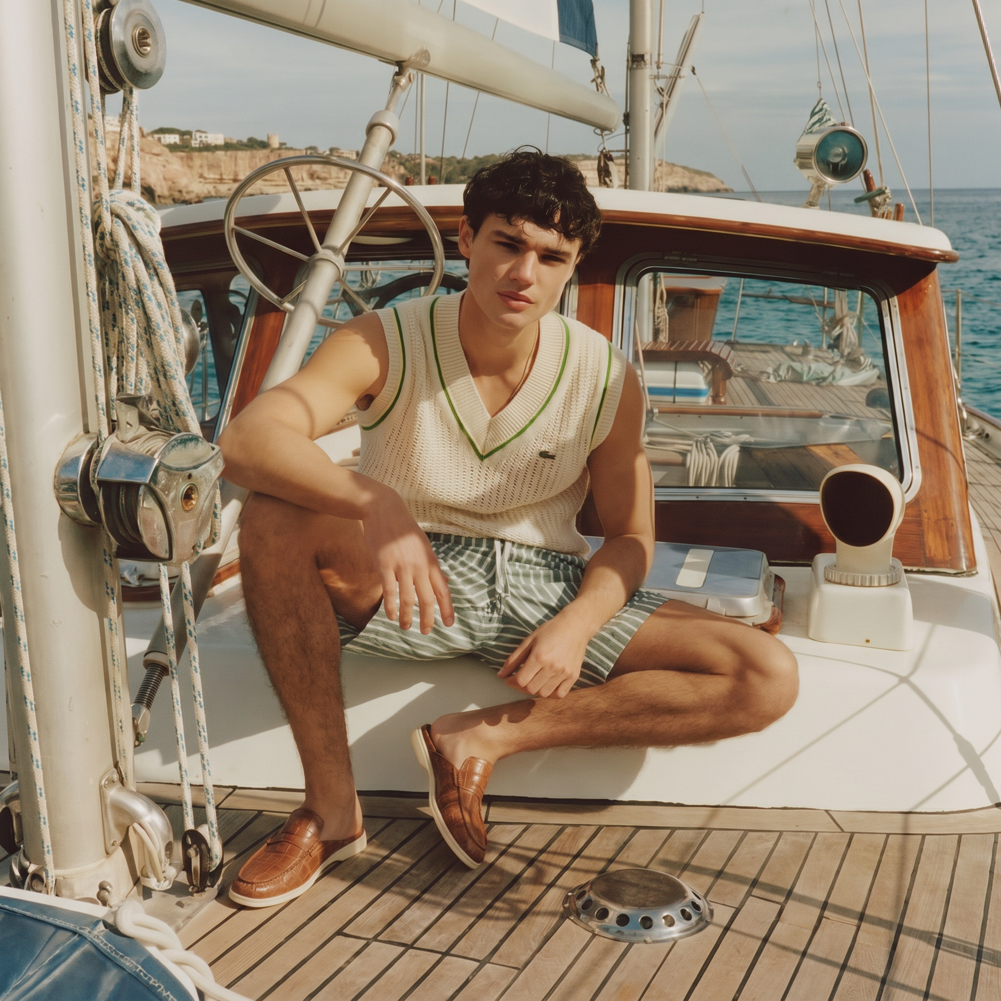 Yacht Croco | Mocassino Aperto — Cognac · Limited Edition