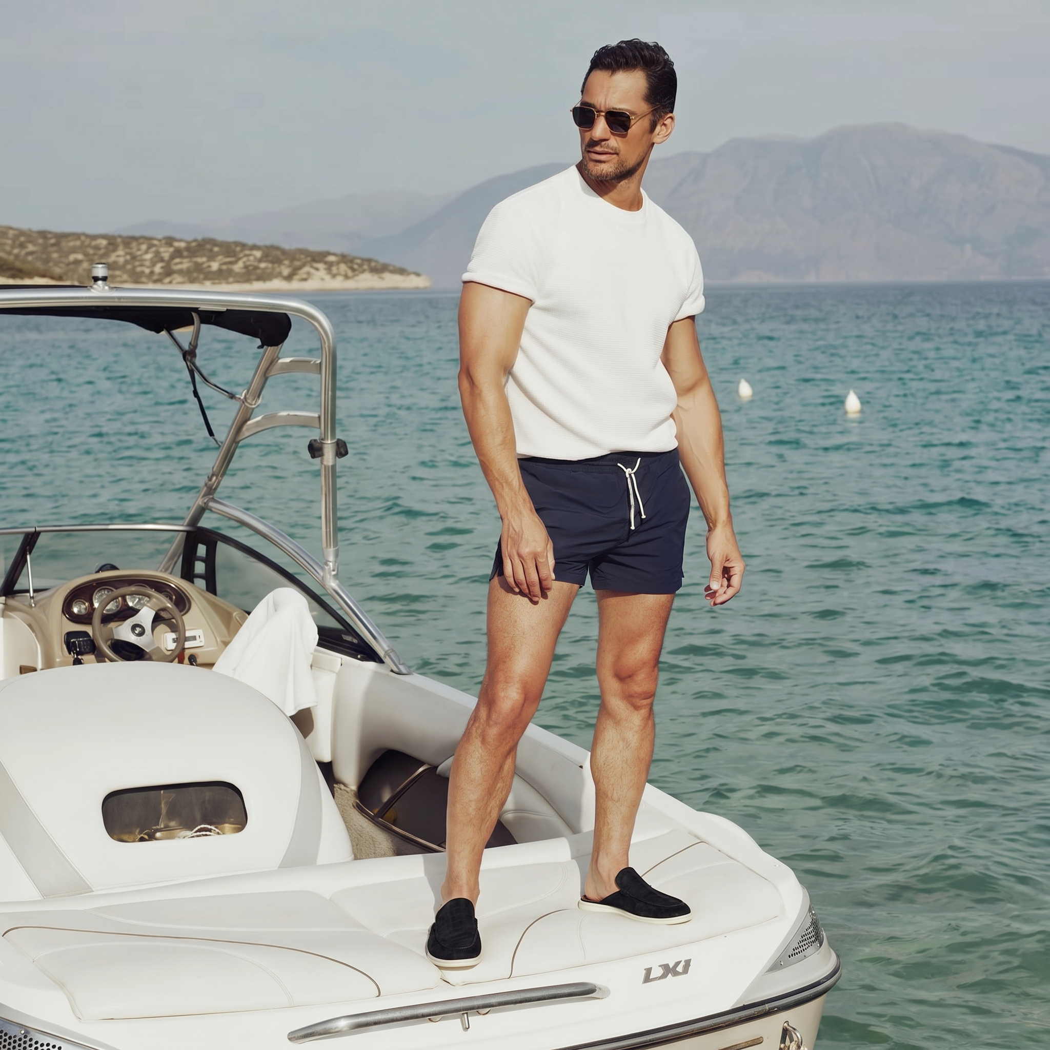 Yacht Croco | Mocassino Aperto — Nero · Limited Edition