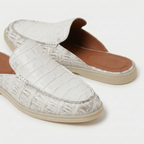 Yacht Croco | Mocassino Aperto — Bianco · Limited Edition