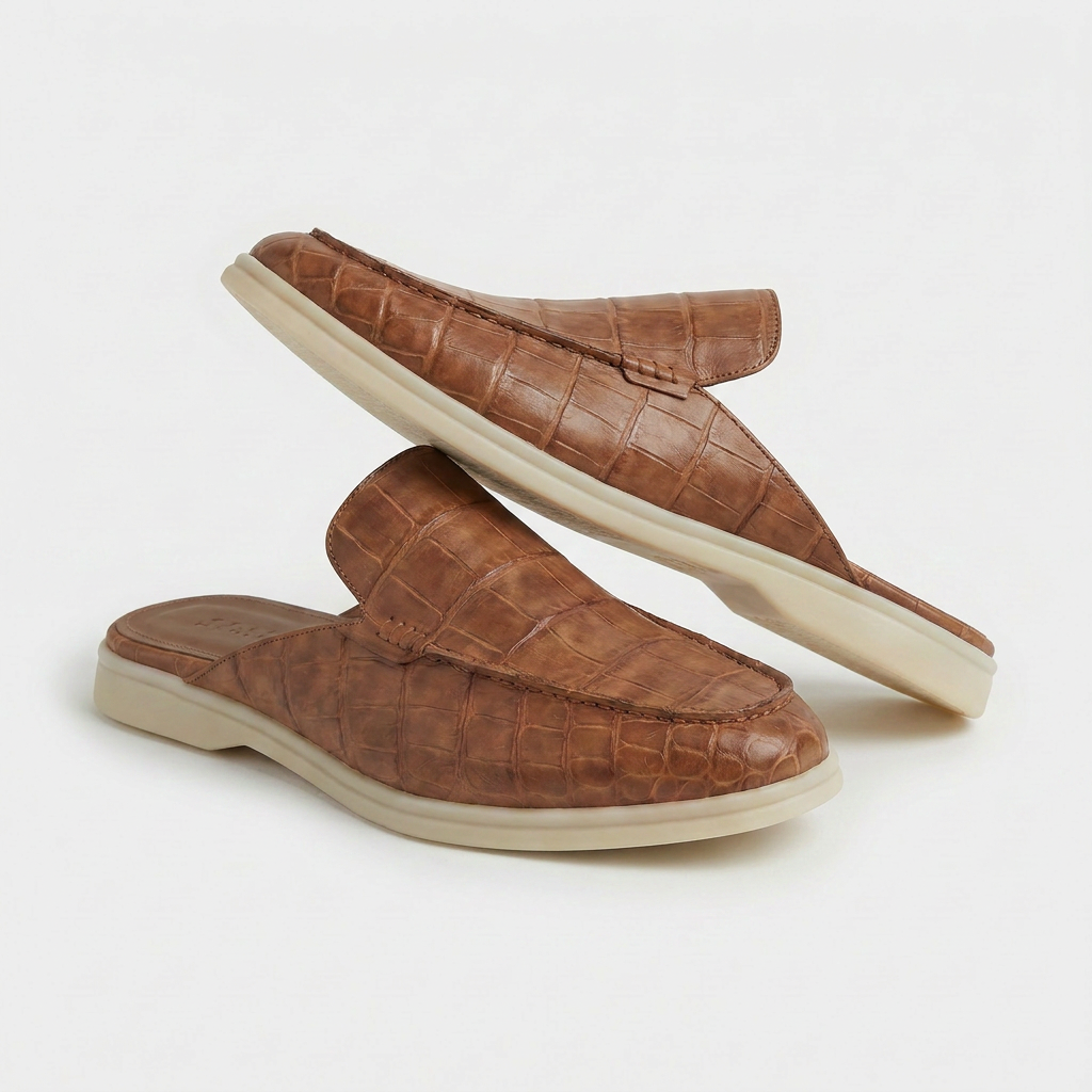 Yacht Croco | Mocassino Aperto — Cognac · Limited Edition